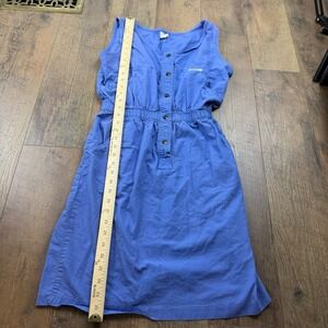 Vintage Y2K Cornflower Blue Button Front Elastic Waist Dress Large Ideas